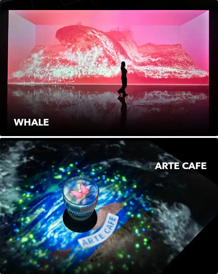 Media art installations at Yeosu Arte Museum.